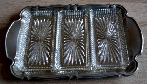Serviertablett glasschalen - 3,