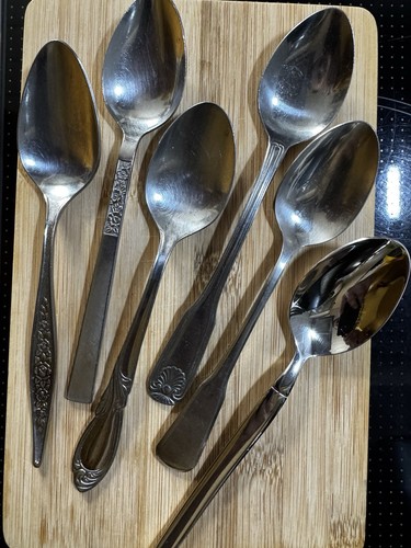 Mismatched teaspoons stainless - mismatched,
